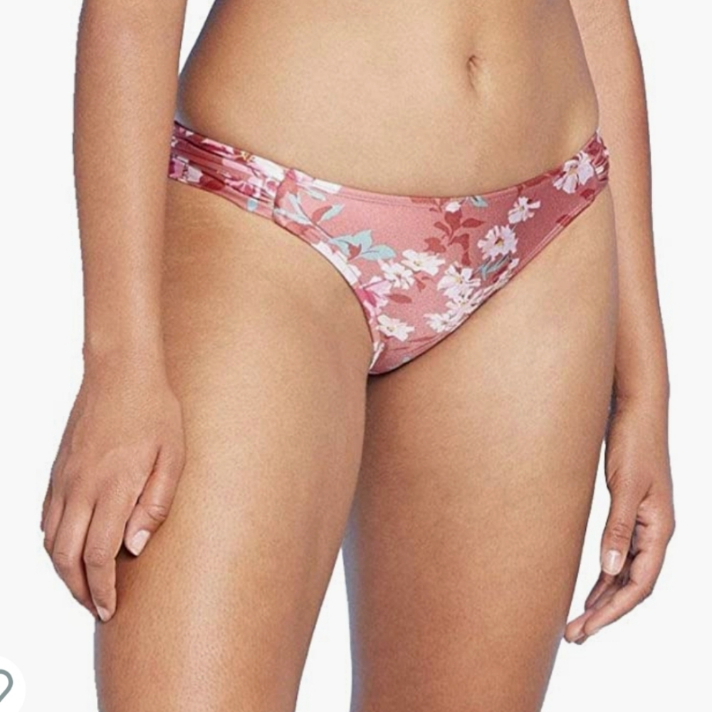 Xhilaration Floral Juniors' Cheeky Bikini Bottom - Picture 1 of 10